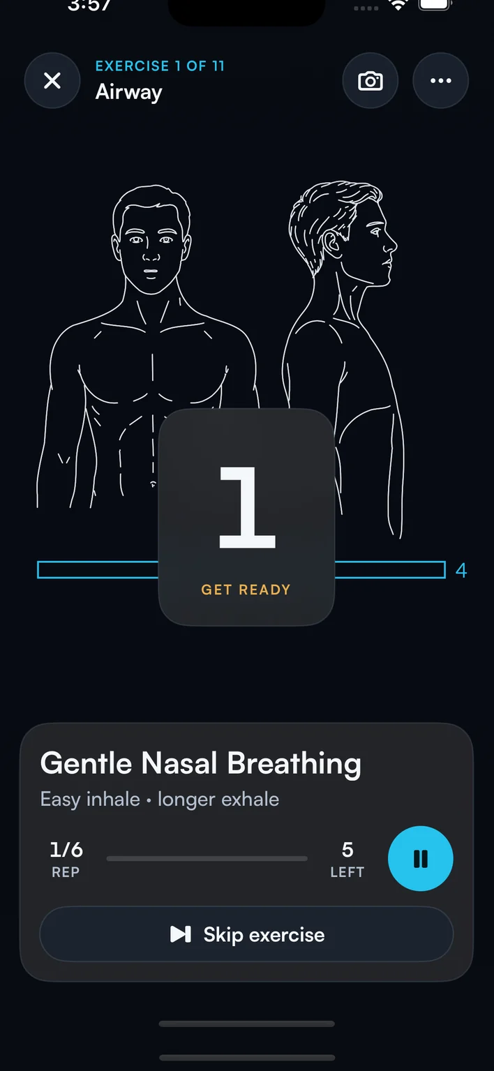 Night & Air guided Foundation exercise player